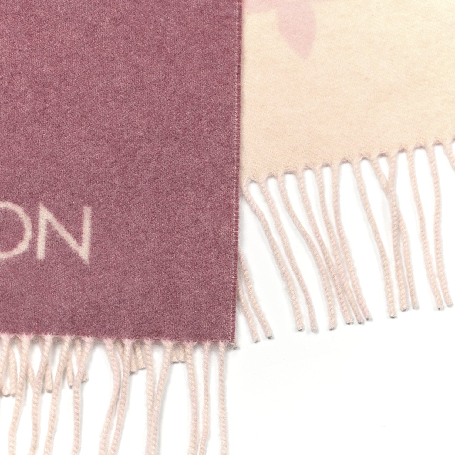 Louis Vuitton Cashmere Monogram Gradient Reykjavik Scarf Light Pink 4 of 5