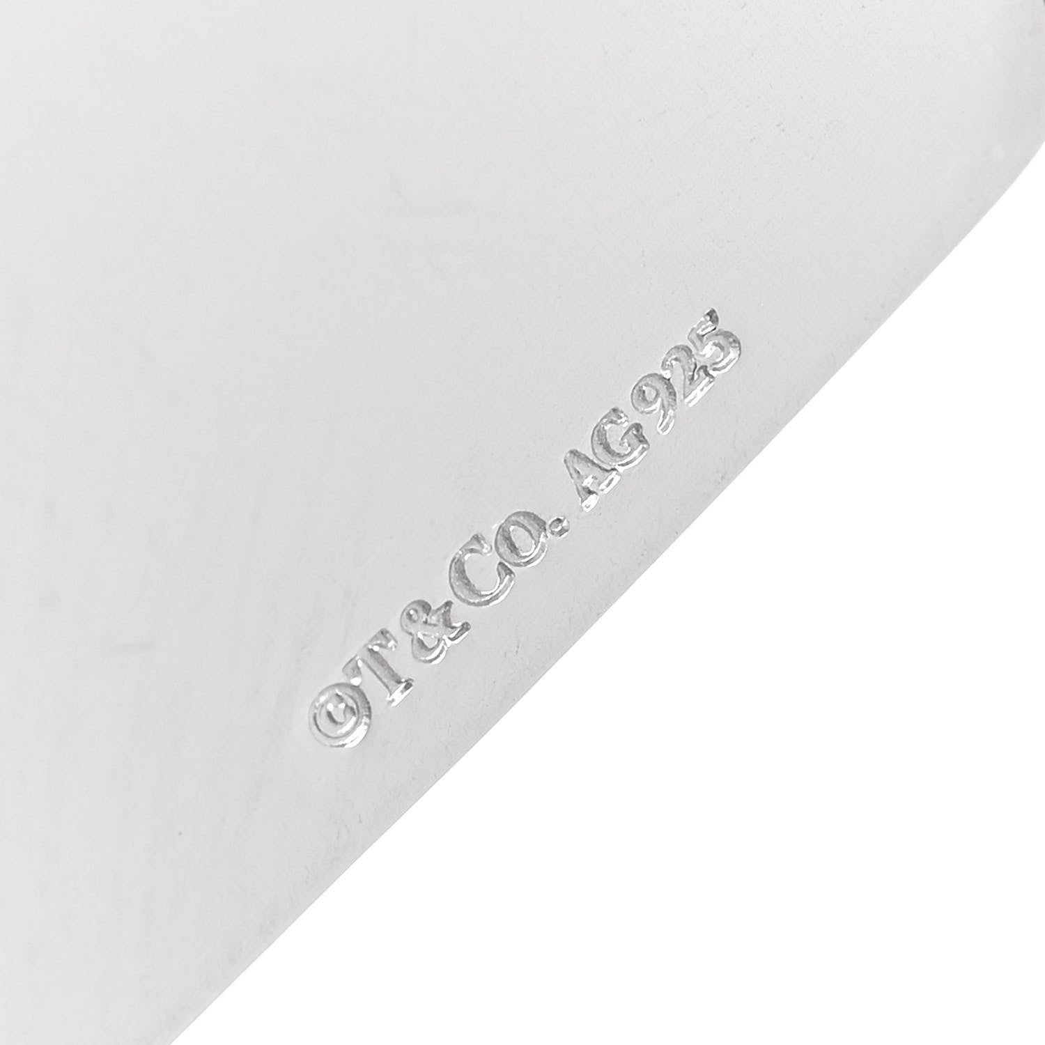 Tiffany Sterling Silver Diamond Price Tag Charm 4 of 4