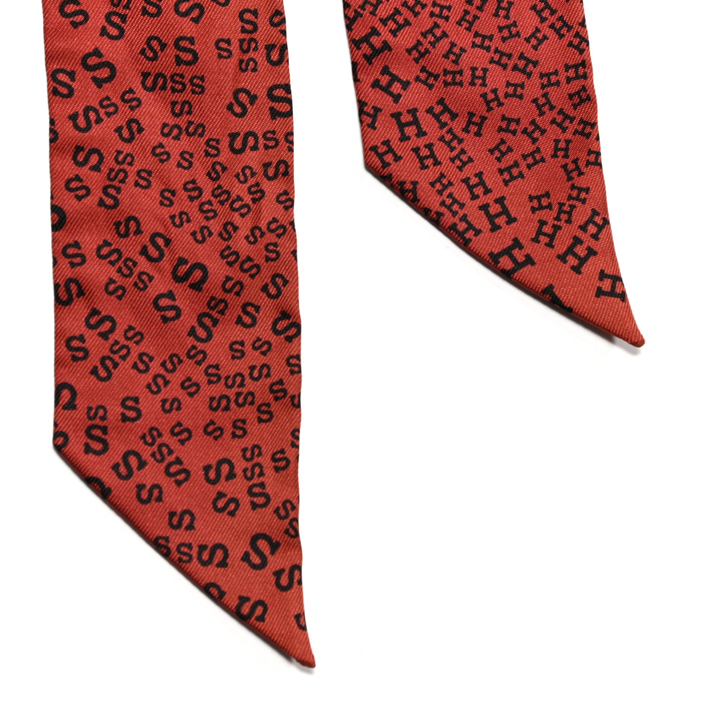 Silk Scattered Letters Twilly