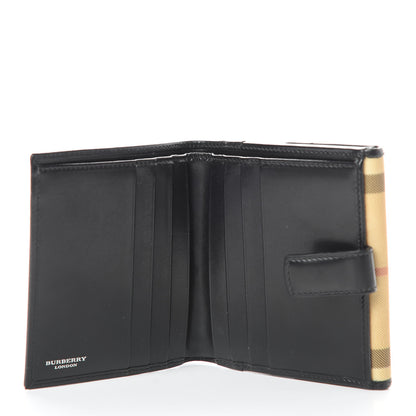Burberry House Check Compact Wallet Black 6 of 12