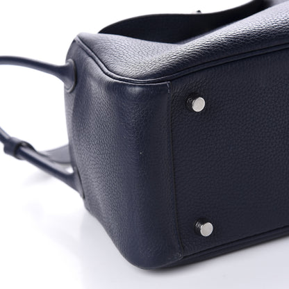 Hermes Taurillon Clemence Lindy 26 Bleu Nuit 6 of 11