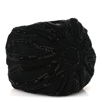 Saint Laurent Chiffron Beaded Pochon Souple Bag Black 4 of 10