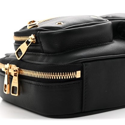 Louis Vuitton Calfskin Monogram Embossed Utility Crossbody Black 8 of 9