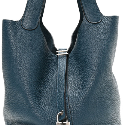 Hermes Taurillon Clemence Picotin Lock 22 MM Caban Colvert 7 of 11