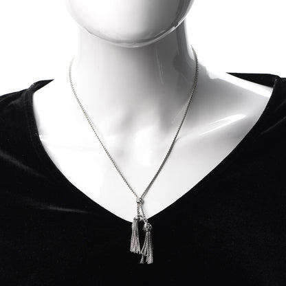 David Yurman Sterling Silver Diamond Renaissance Tassel Necklace 2 of 5