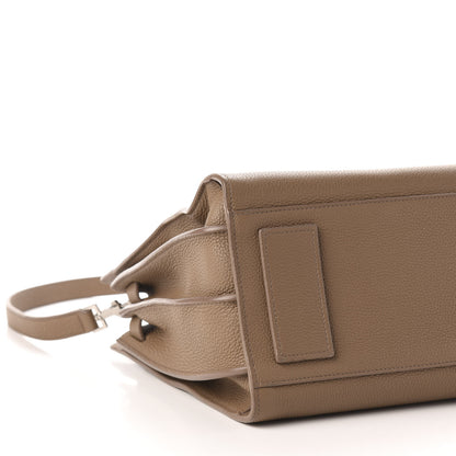 Saint Laurent Grained Calfskin Small Supple Sac De Jour Taupe 8 of 11