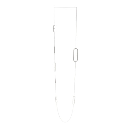 Hermes Sterling Silver Ever Chaine d'Ancre Long Necklace 120 3 of 4