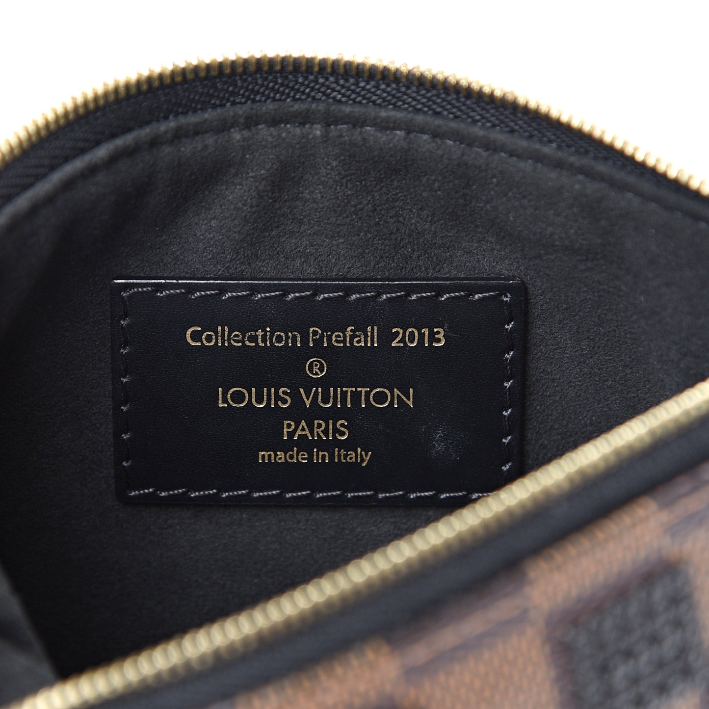 Damier Paillettes Mini Pochette Accessories Black