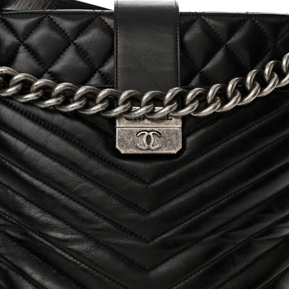 Chanel Aged Calfskin Quilted Mad About Quilting Small Hobo Black 8 of 13
