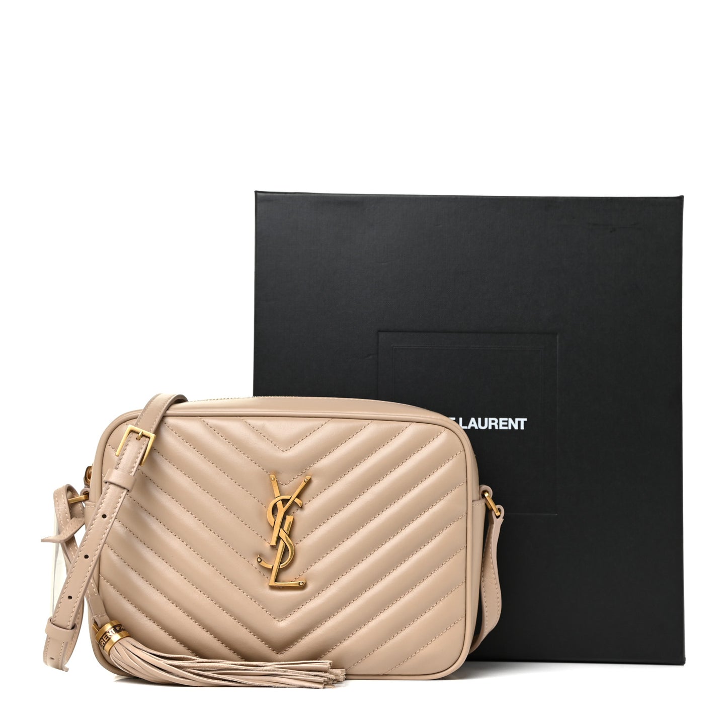 Calfskin Matelasse Monogram Lou Camera Bag Ivory Natural