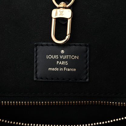 Louis Vuitton Calfskin Monogram Fold Tote PM Cream Khaki Black 6 of 9