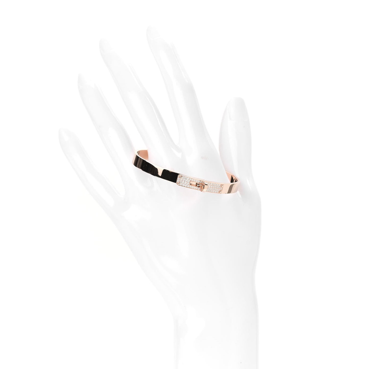 18K Rose Gold Diamond PM Kelly Pave Bracelet SH