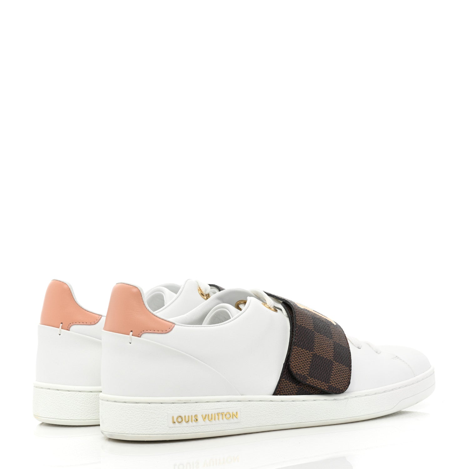 Louis Vuitton Damier Ebene Front Row Sneaker 40 White 4 of 11