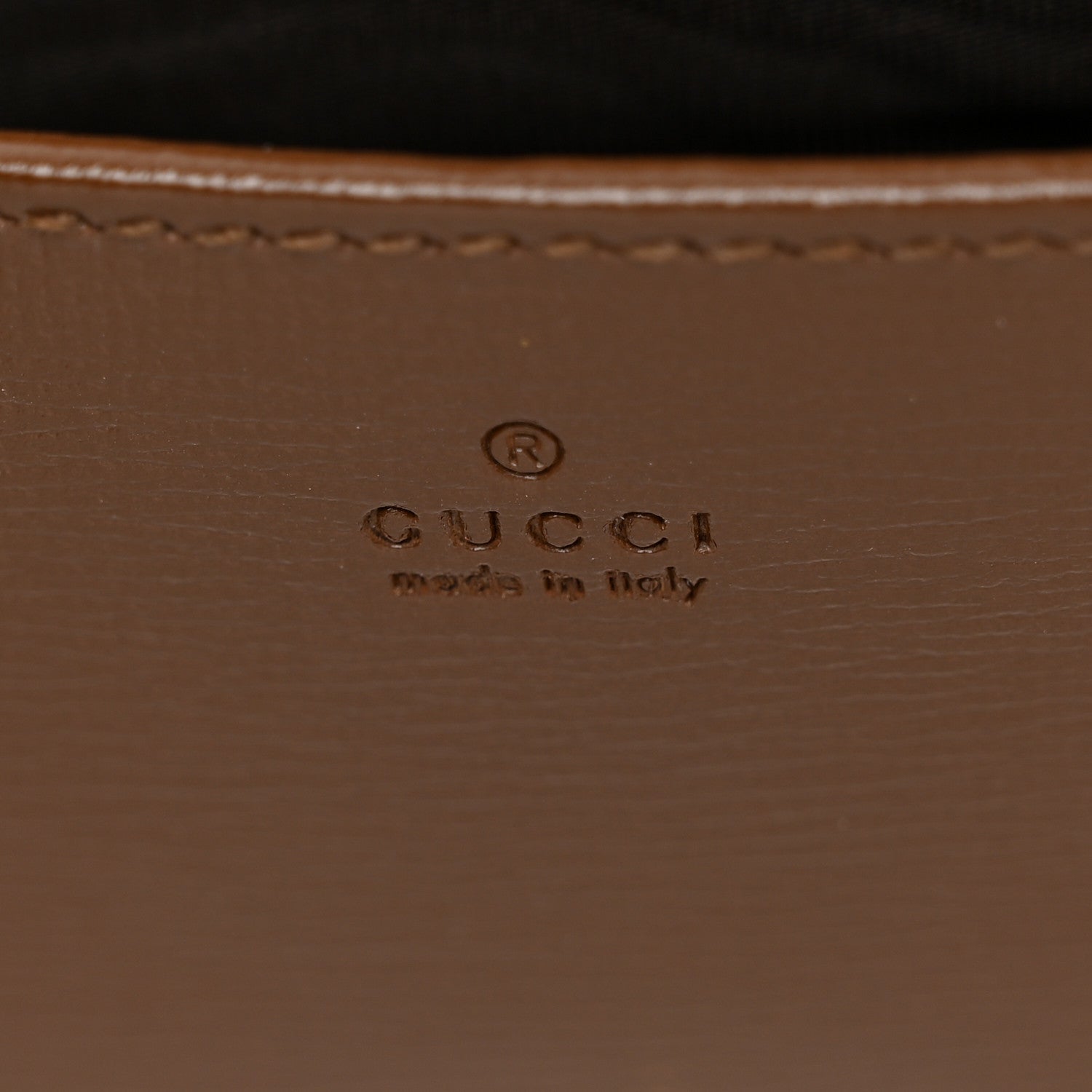 Gucci GG Supreme Monogram Azalea Calfskin Horsebit 1955 Wallet On Chain Beige Ebony Brown Sugar 6 of 11