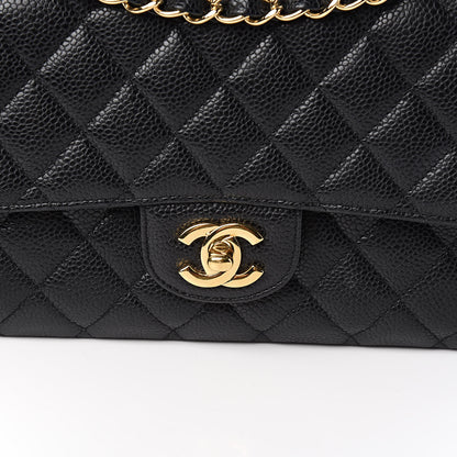 Chanel Caviar Quilted Medium Double Flap Black 10 of 10