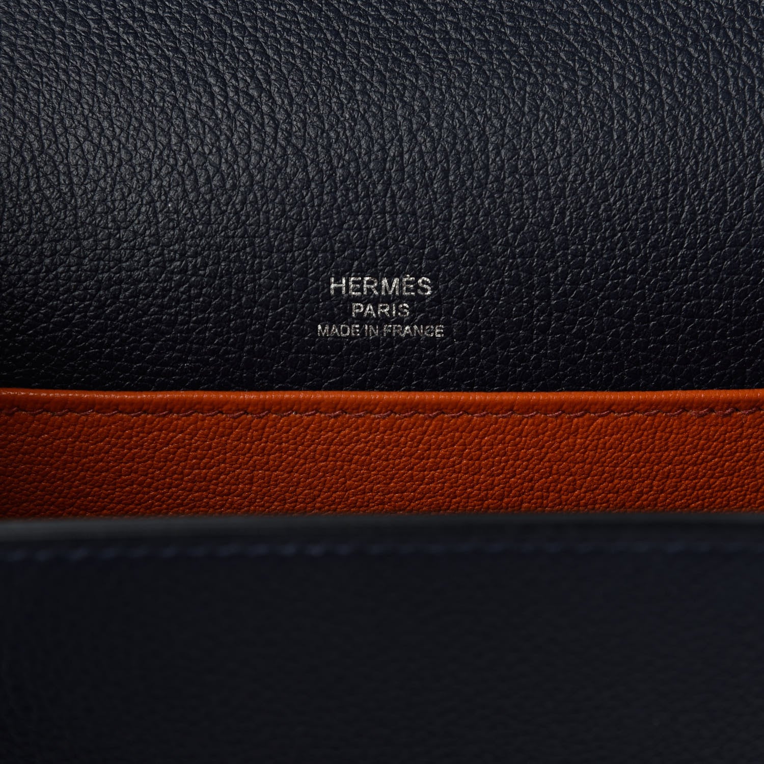 Hermes Evercolor Verso Mini Sac Roulis Bleu Nuit Orange 8 of 11