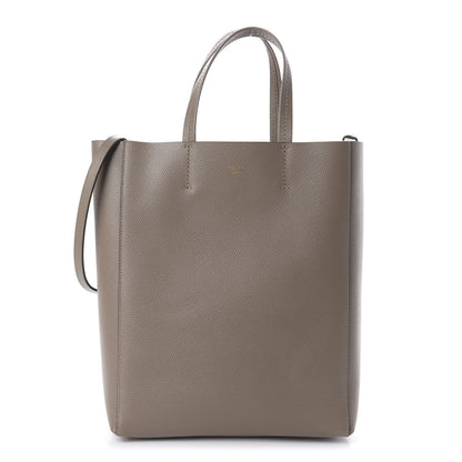 Celine Grained Calfskin Small Vertical Cabas Taupe 1 of 10