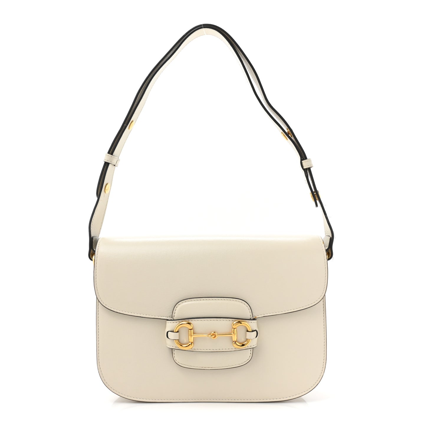 Azalea Calfskin Horsebit 1955 Shoulder Bag Mystic White