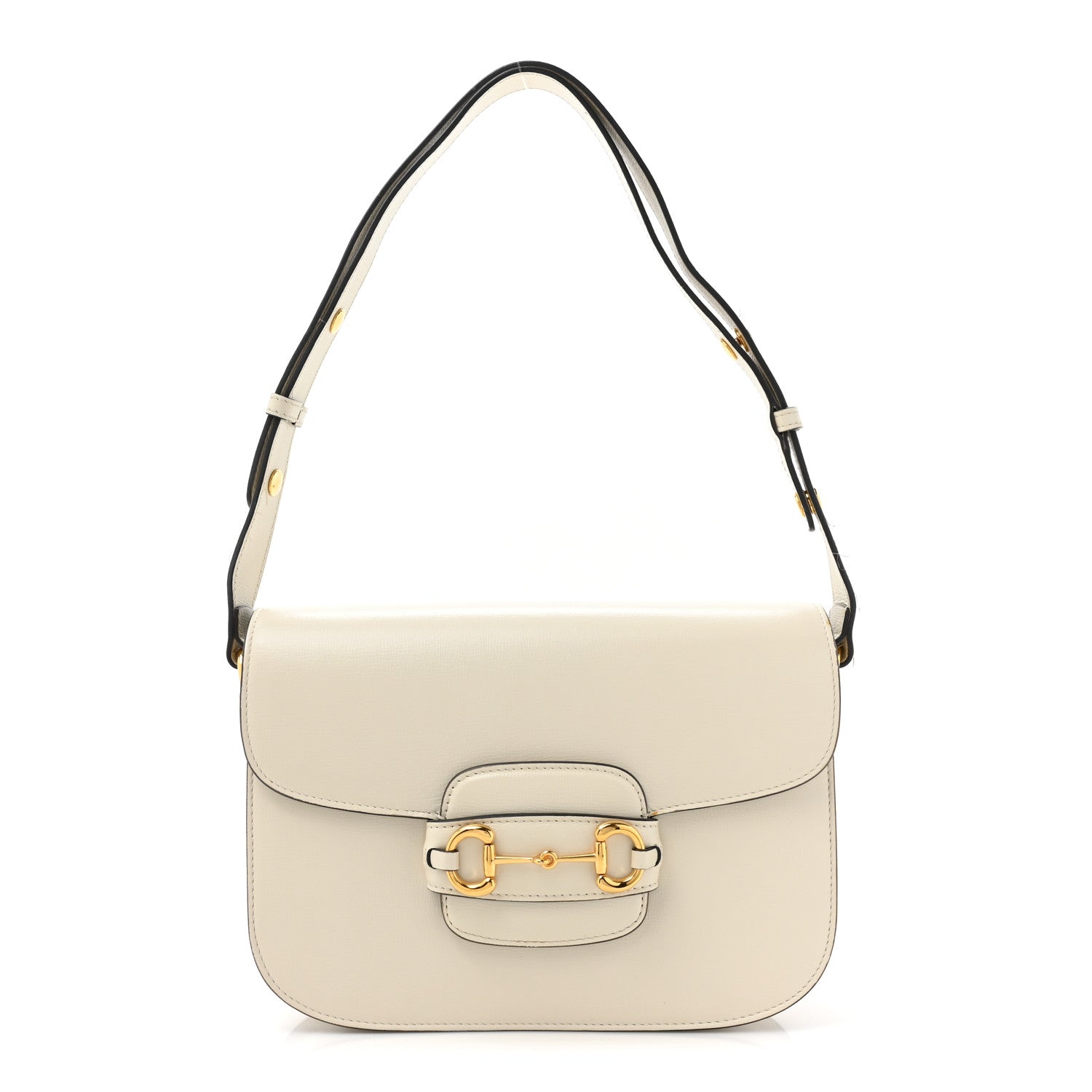 Gucci Azalea Calfskin Horsebit 1955 Shoulder Bag Mystic White 1 of 14