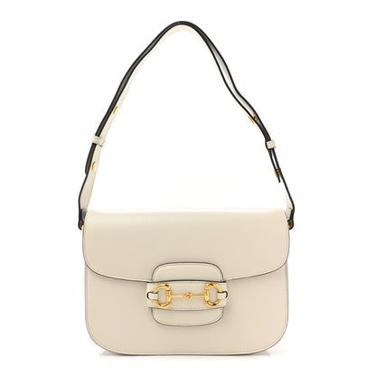 Gucci Azalea Calfskin Horsebit 1955 Shoulder Bag Mystic White 1 of 14