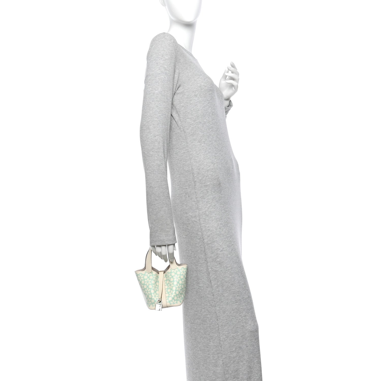Hermes Swift Micro Lucky Daisy Picotin Lock  Nata Vert 2 of 11