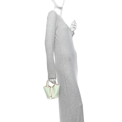 Hermes Swift Micro Lucky Daisy Picotin Lock  Nata Vert 2 of 11