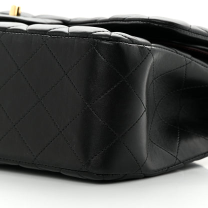 Chanel Lambskin Quilted Jumbo Double Flap Black 10 of 19