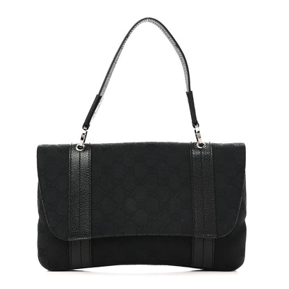 Gucci Monogram Satchel Black 1 of 10