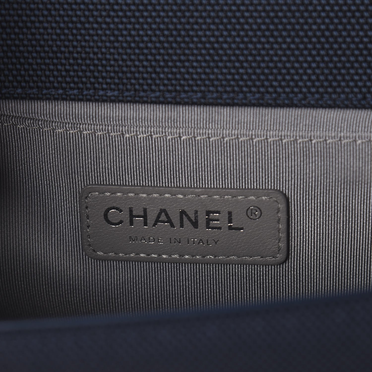 Chanel Canvas Quilted Medium Fluo Boy Flap Dark Navy Fuchsia Grey 6 of 10