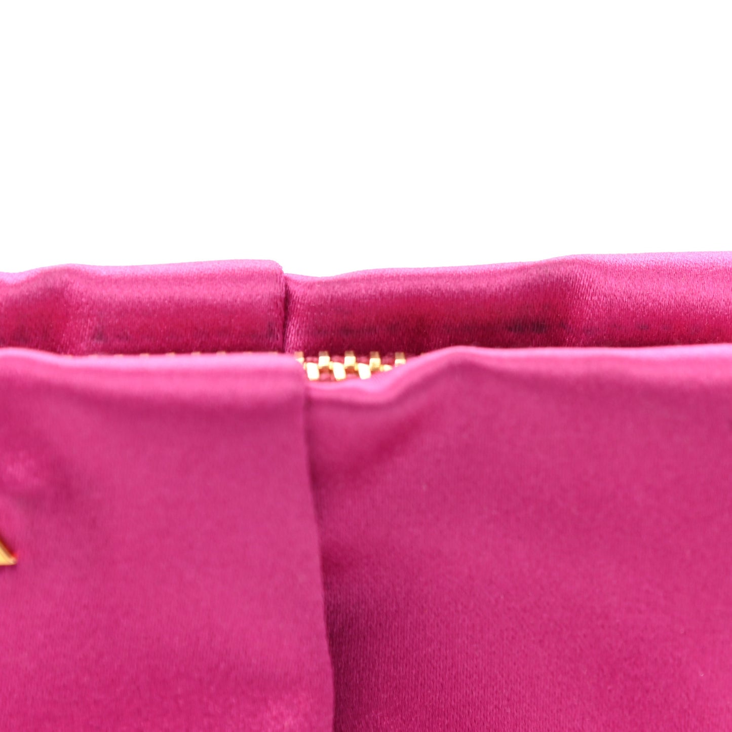 Satin Wristlet Clutch Fuxia