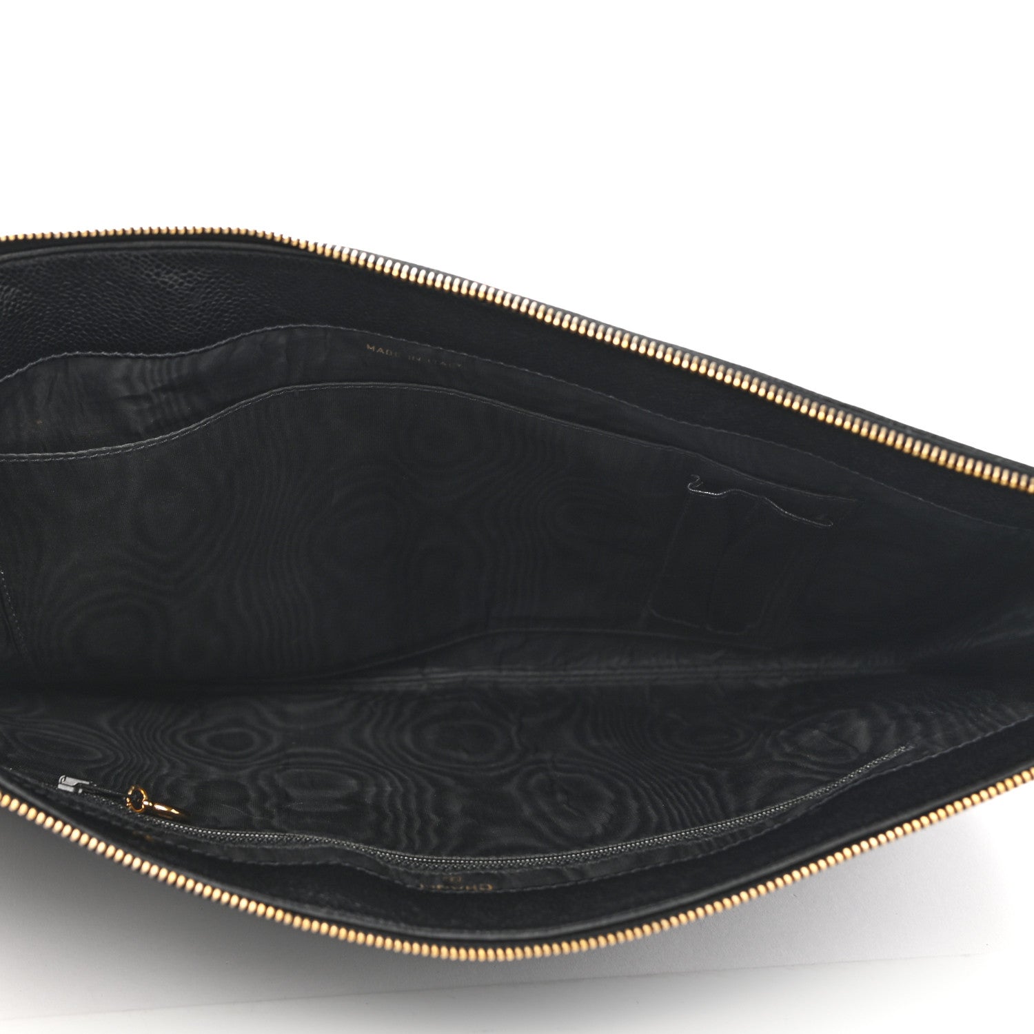 Chanel Caviar Large Timeless CC Cosmetic Pouch Black 2 of 10