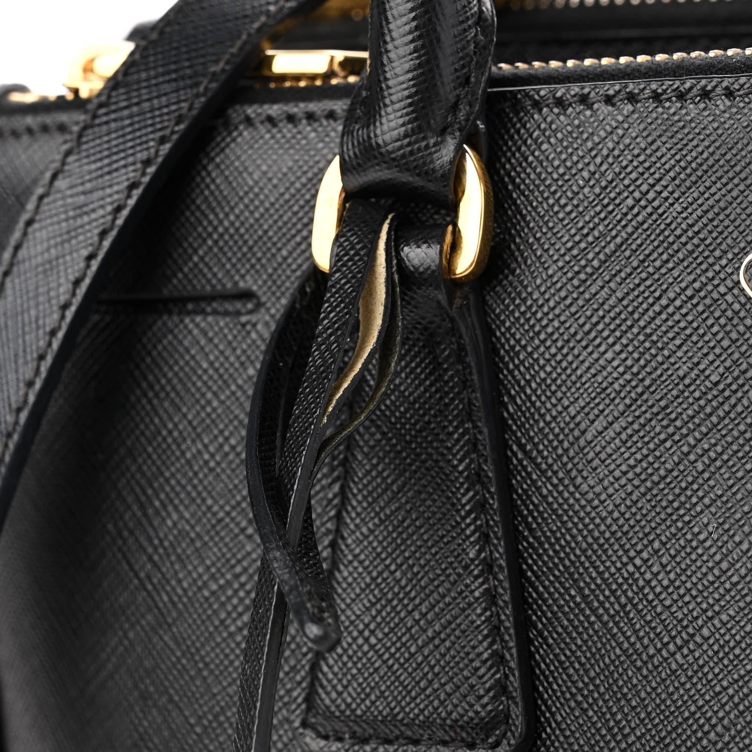 Prada Saffiano Small Galleria Double Zip Tote Black 24 of 35