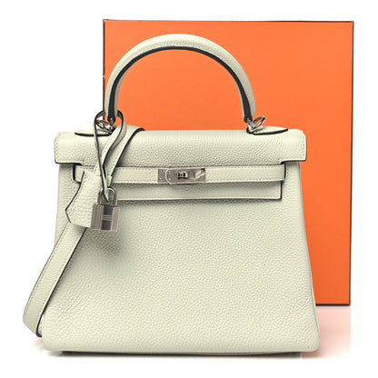 Hermes Togo Kelly Retourne 25 Gris Neve 11 of 11