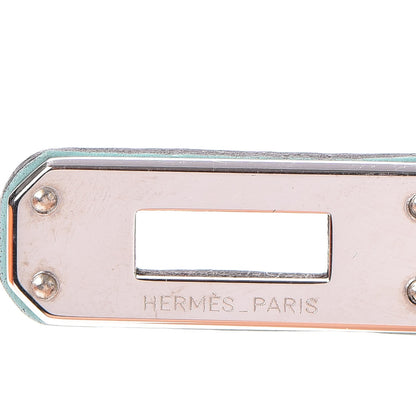 Hermes Swift Kelly Pochette Clutch Bleu Atoll 17 of 30