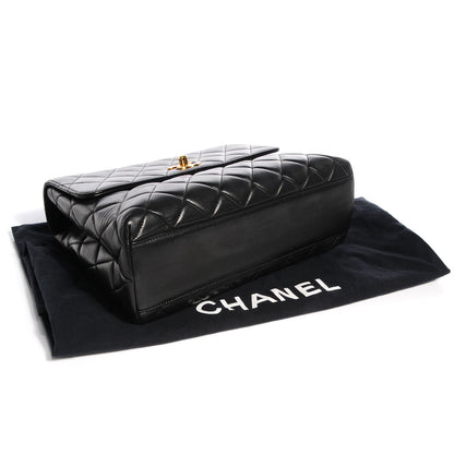 Chanel Lambskin Quilted Medium Kelly Flap Bag Black 4 of 9