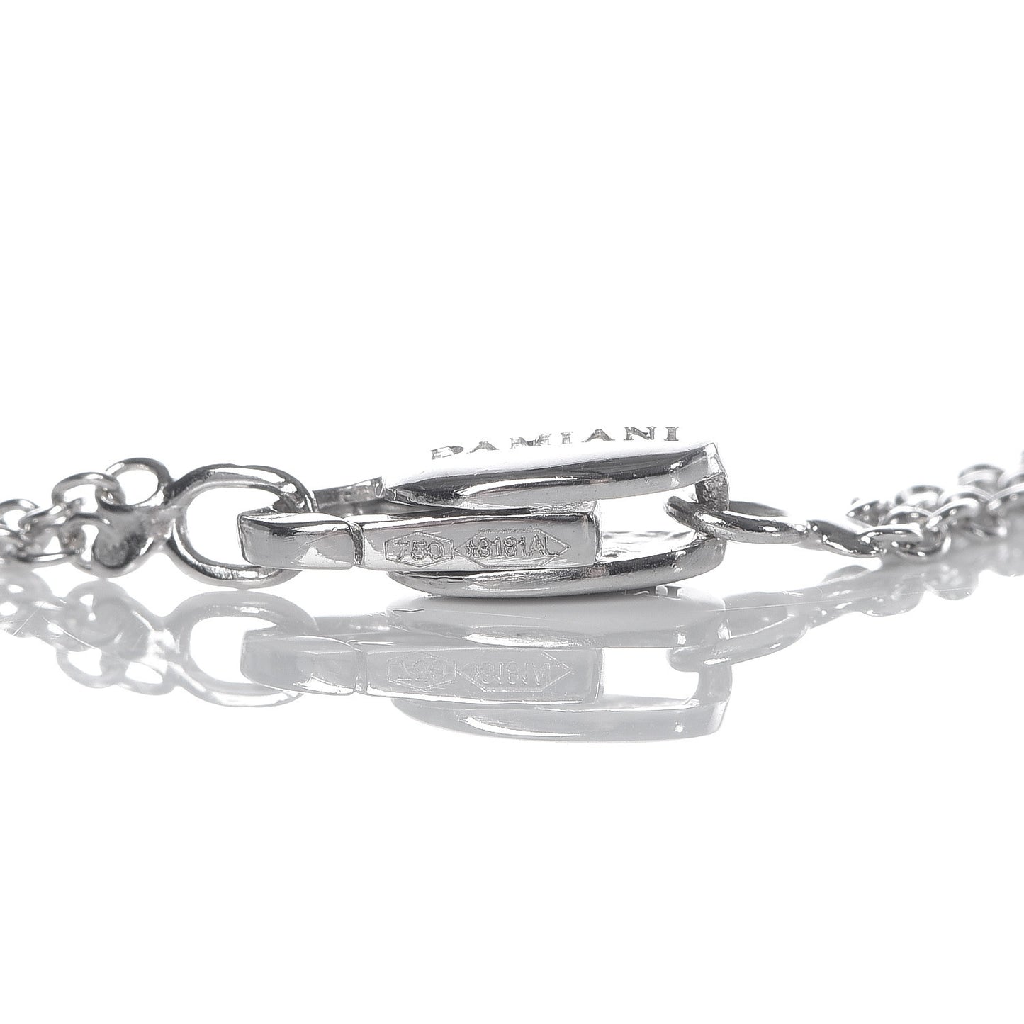 18K White Gold Diamond Cross Pendant Necklace