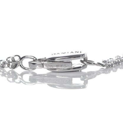 Damiani 18K White Gold Diamond Cross Pendant Necklace 5 of 6