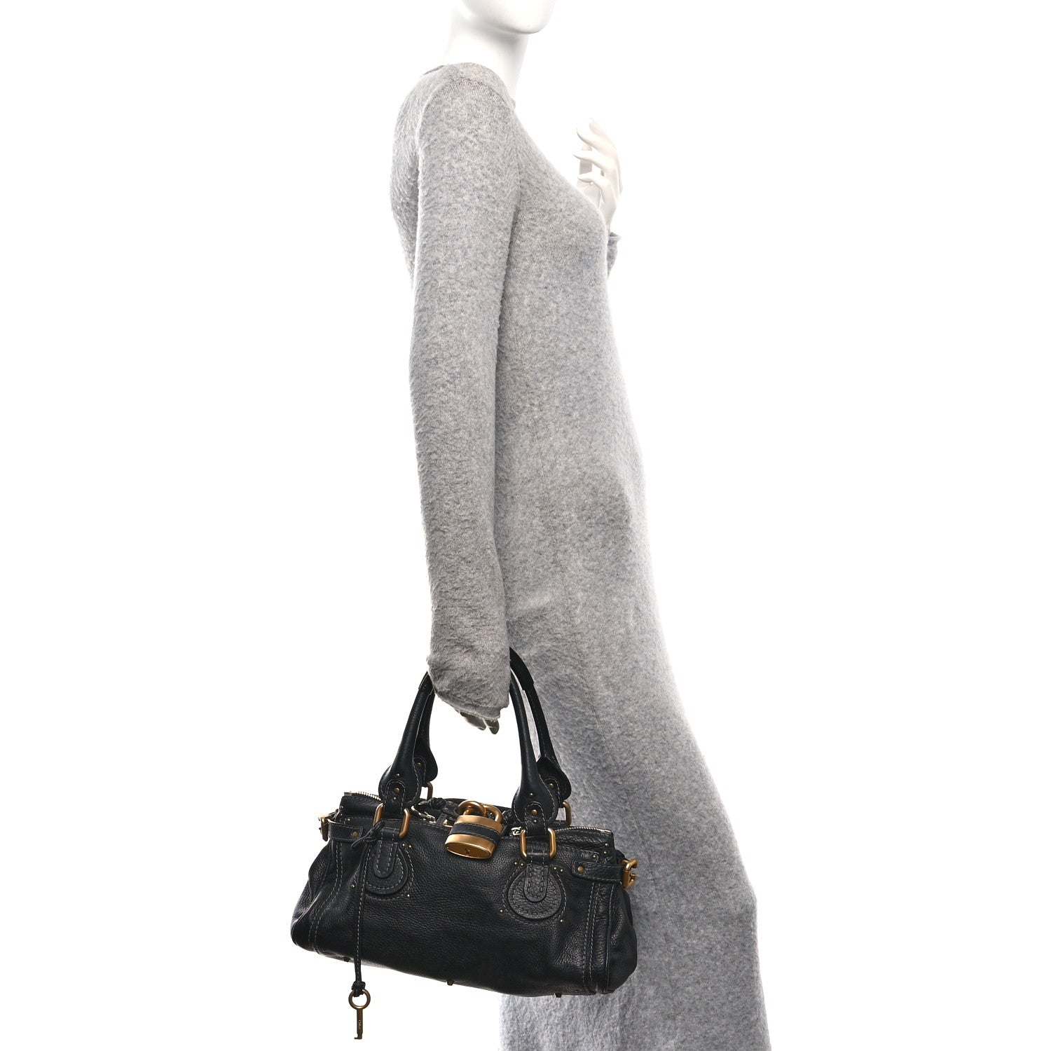 Chloe Calfskin Medium Paddington Satchel Black 2 of 10