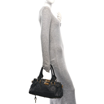 Chloe Calfskin Medium Paddington Satchel Black 2 of 10