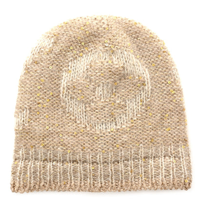 Louis Vuitton Monogram Glitter Sunset Beanie Hat Beige 1 of 5
