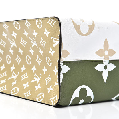 Louis Vuitton Monogram Giant Onthego GM Kaki Beige 10 of 16