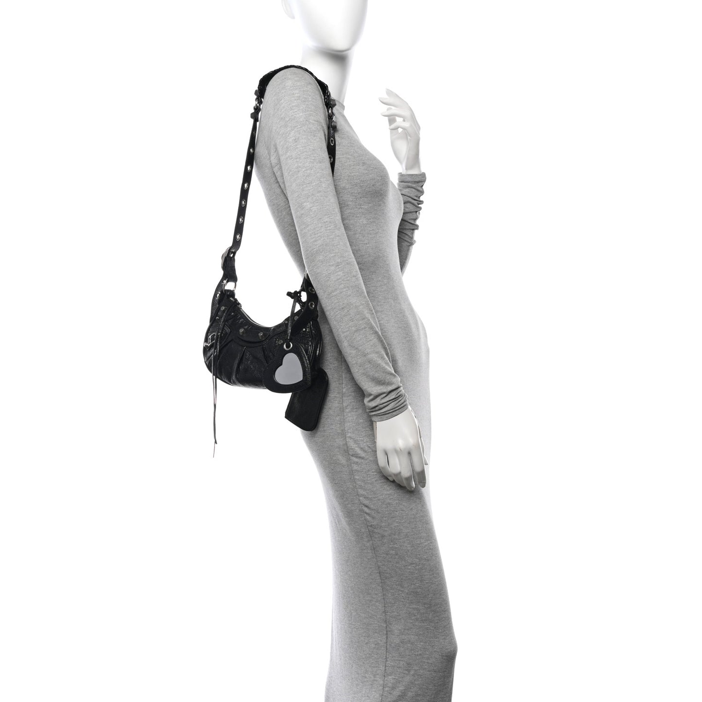 Agneau Arena Le Cagole Shoulder Bag XS Black