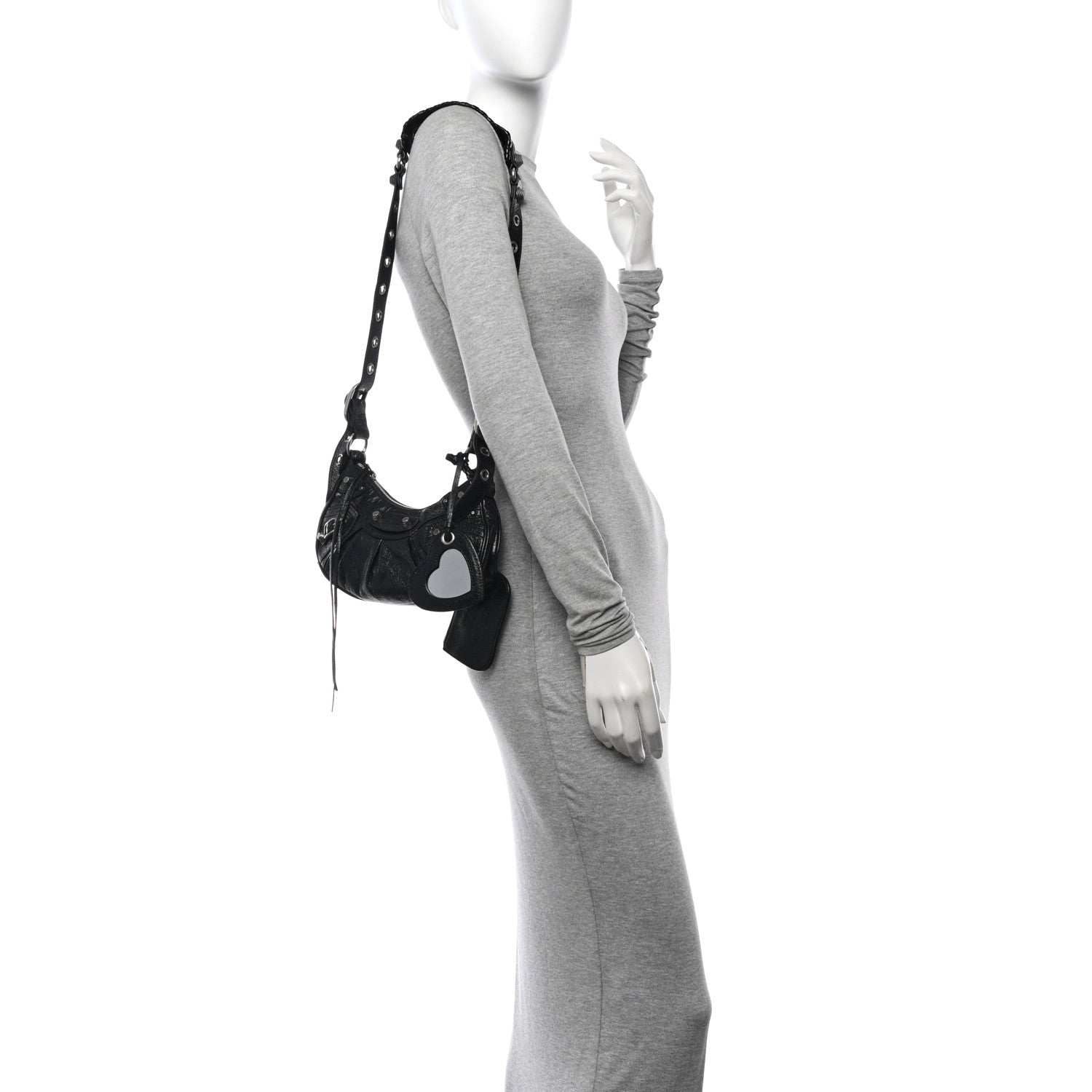 Balenciaga Agneau Arena Le Cagole Shoulder Bag XS Black 2 of 13