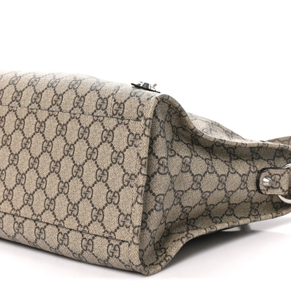 Balenciaga X GUCCI GG Supreme Monogram Neo Classic Silver Hardware City Beige Ebony 10 of 10