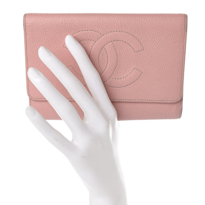 Chanel Caviar Timeless CC Wallet Pink 2 of 9