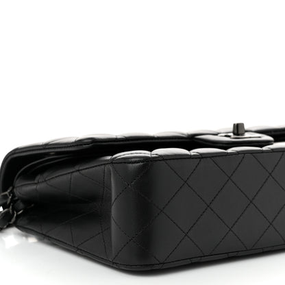 Chanel Lambskin Quilted Medium Double Flap So Black 9 of 11