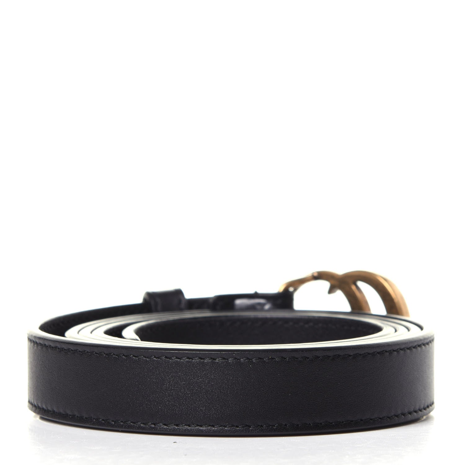Gucci Calfskin Double G 20mm Belt 100 40 Black 2 of 8