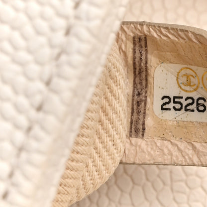 Chanel Grained Calfskin Quilted Small Cuba Top Handle Flap White 6 of 10