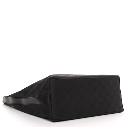 Gucci Nylon Monogram Hobo Black 4 of 12