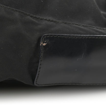 Prada Nylon Flat Messenger Bag Black 10 of 13